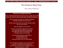 Tablet Screenshot of hungarianwandshop.com
